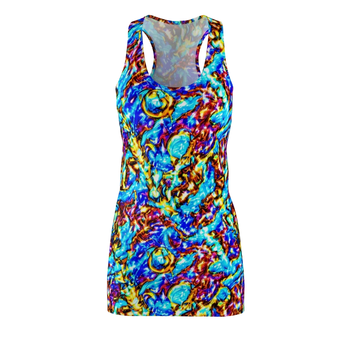 Saturated Storm on Racerback Dress — Front