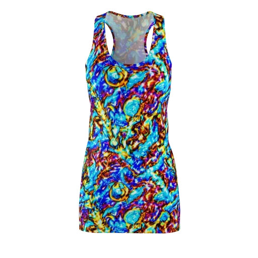 Saturated Storm on a Racerback Dress