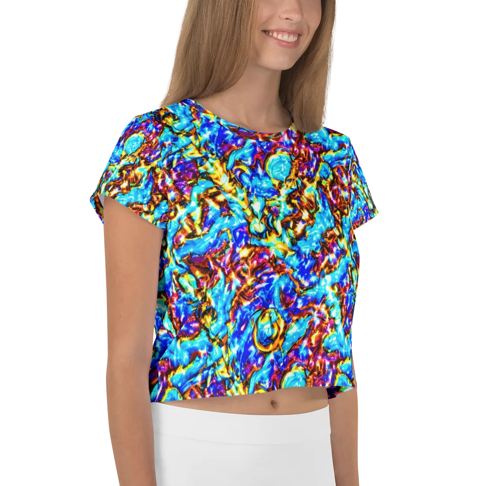 Saturated Storm on Crop Tee — Right
