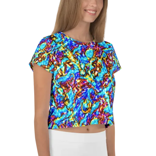 Saturated Storm on a Crop Tee