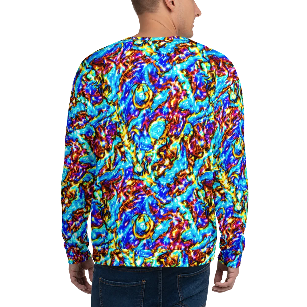 Saturated Storm on Sweatshirt — Back
