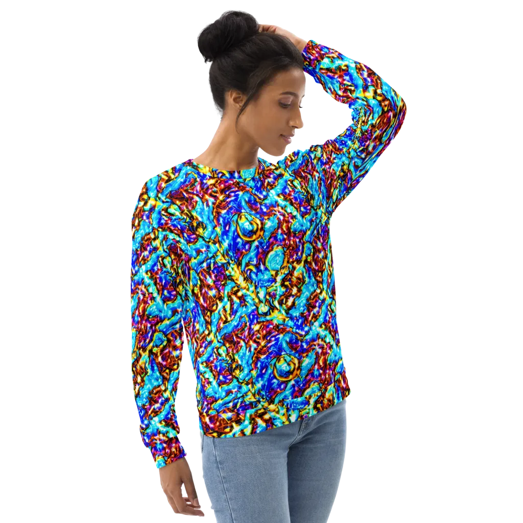 Saturated Storm on Sweatshirt — Right Front
