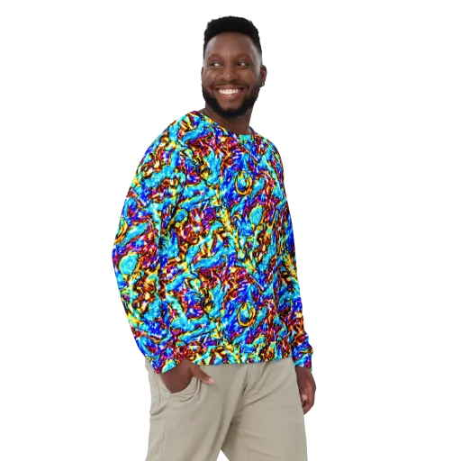 Saturated Storm on a Sweatshirt