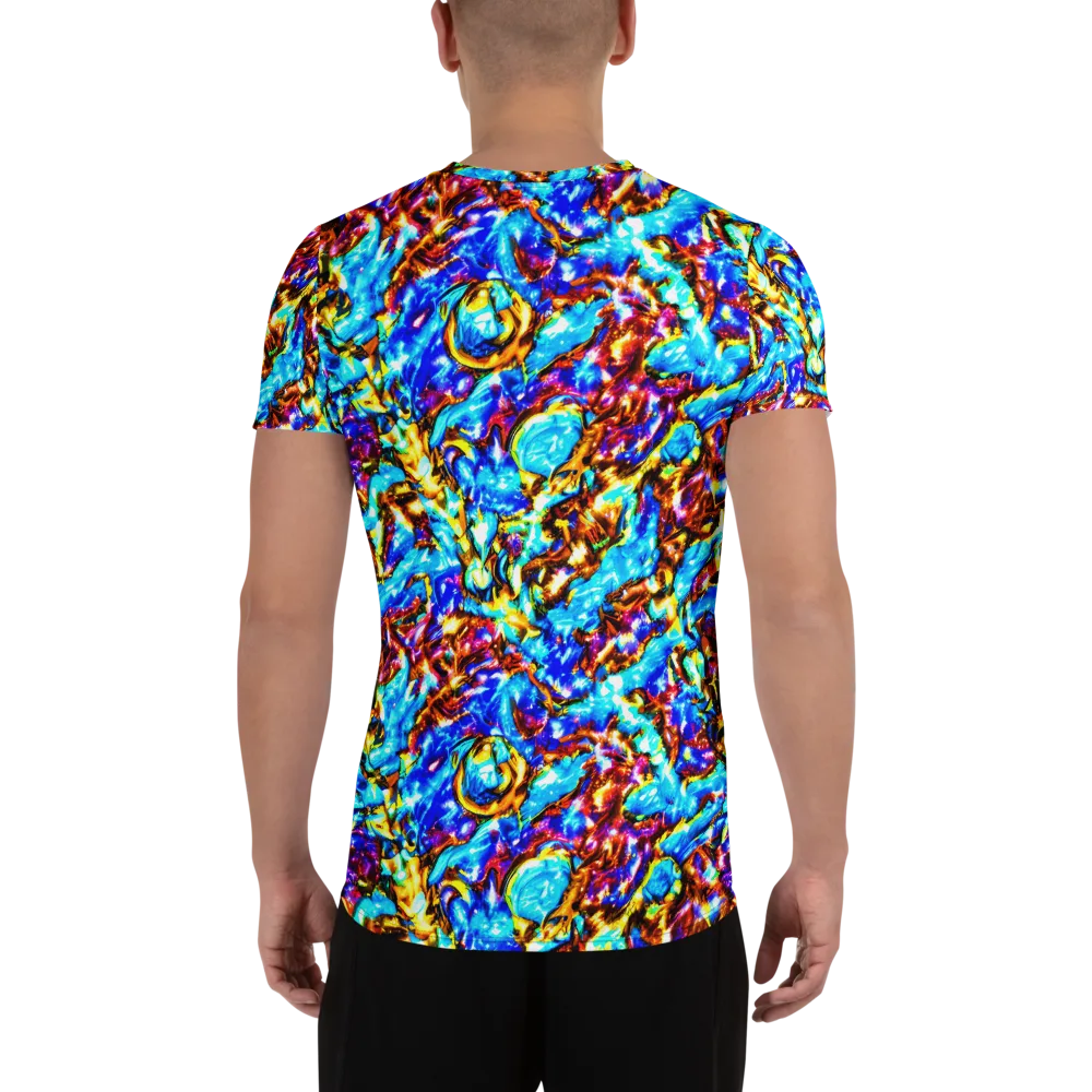 Saturated Storm on Men's Athletic T-Shirt — Back
