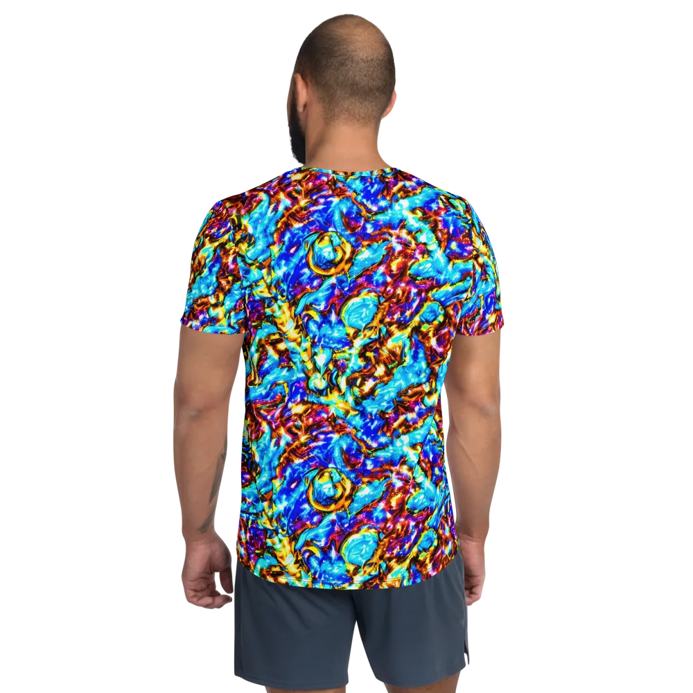 Saturated Storm on Men's Athletic T-Shirt — Back