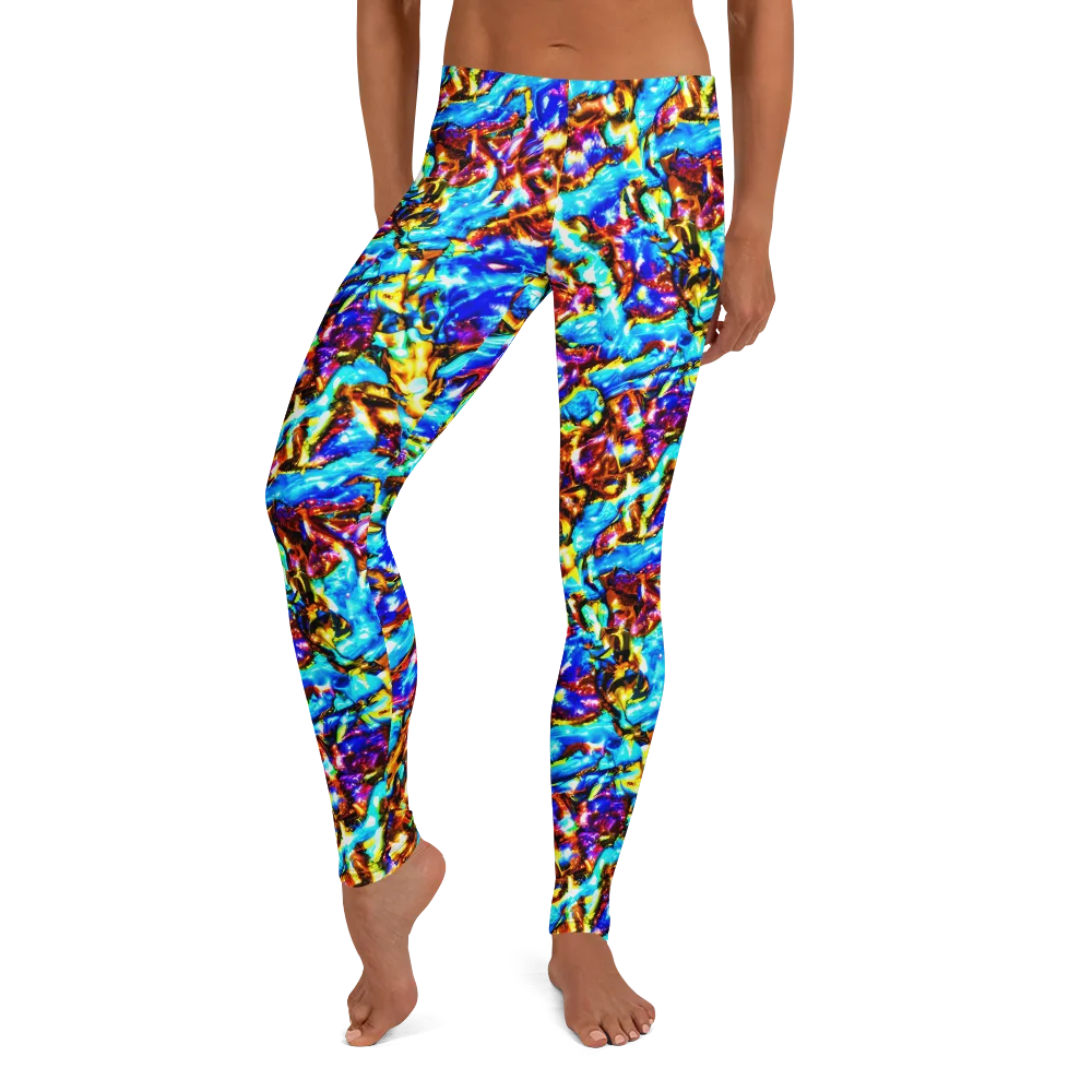 Saturated Storm on Leggings — Front