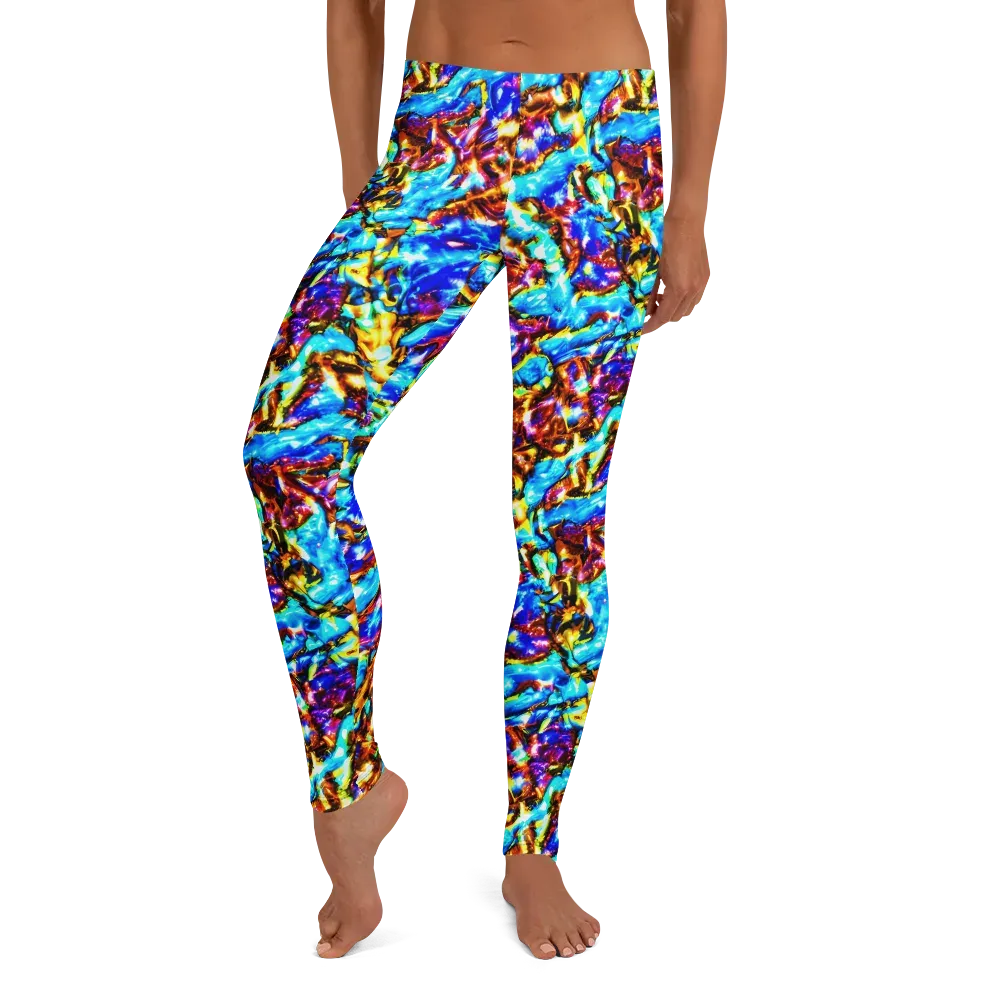 Saturated Storm on Leggings — Front