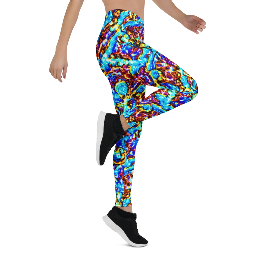 Saturated Storm on Leggings — Right