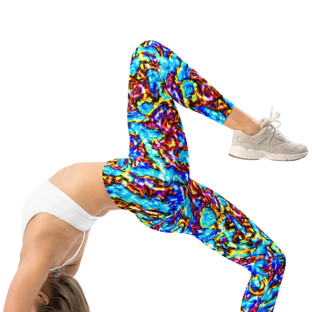 Saturated Storm on Leggings — Right