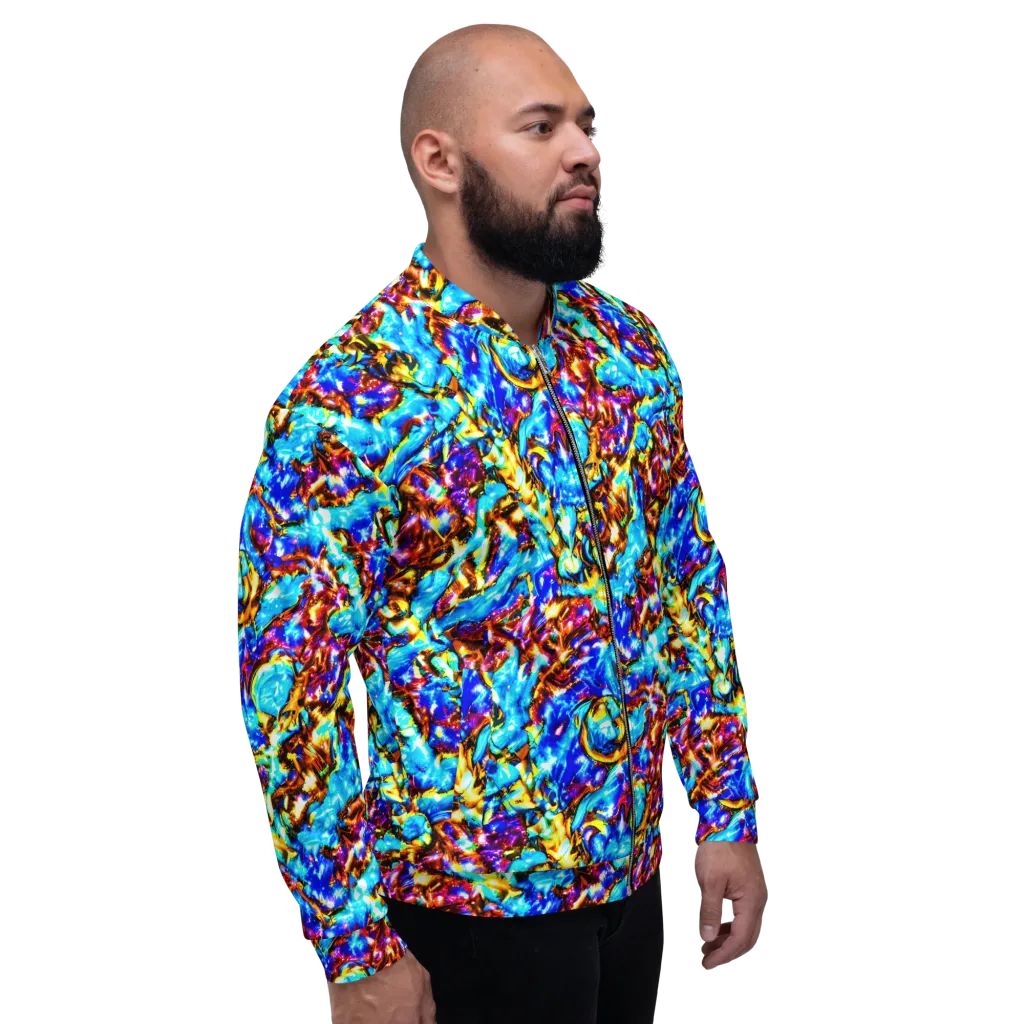 Saturated Storm on Bomber Jacket — Right