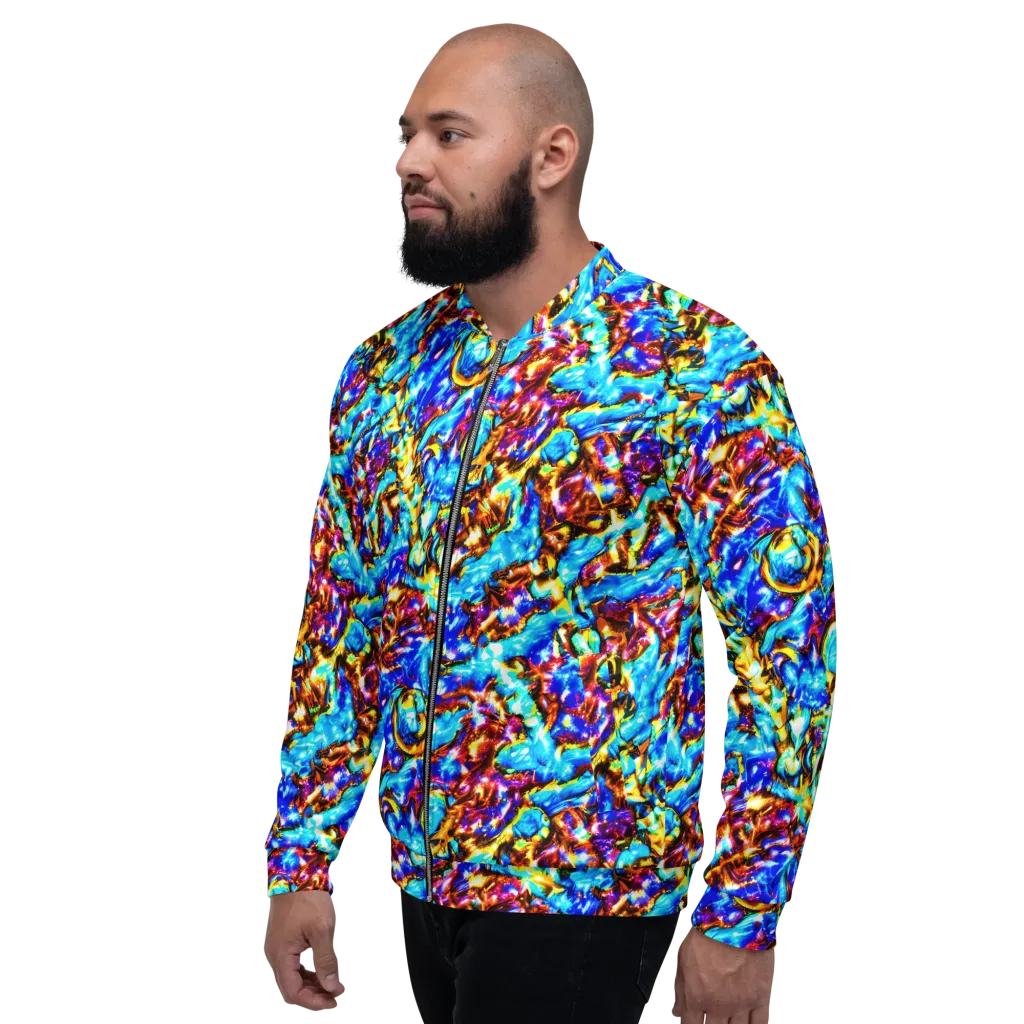 Saturated Storm on Bomber Jacket — Left