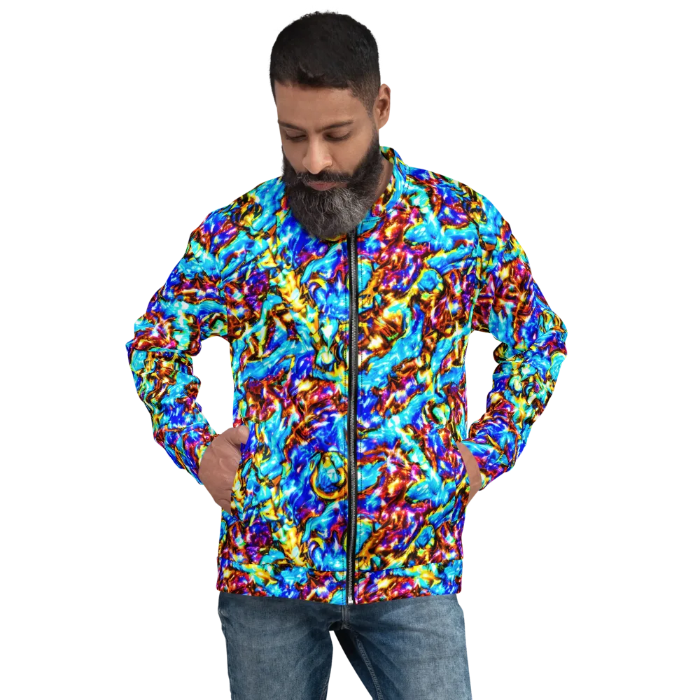 Saturated Storm on Bomber Jacket — Front