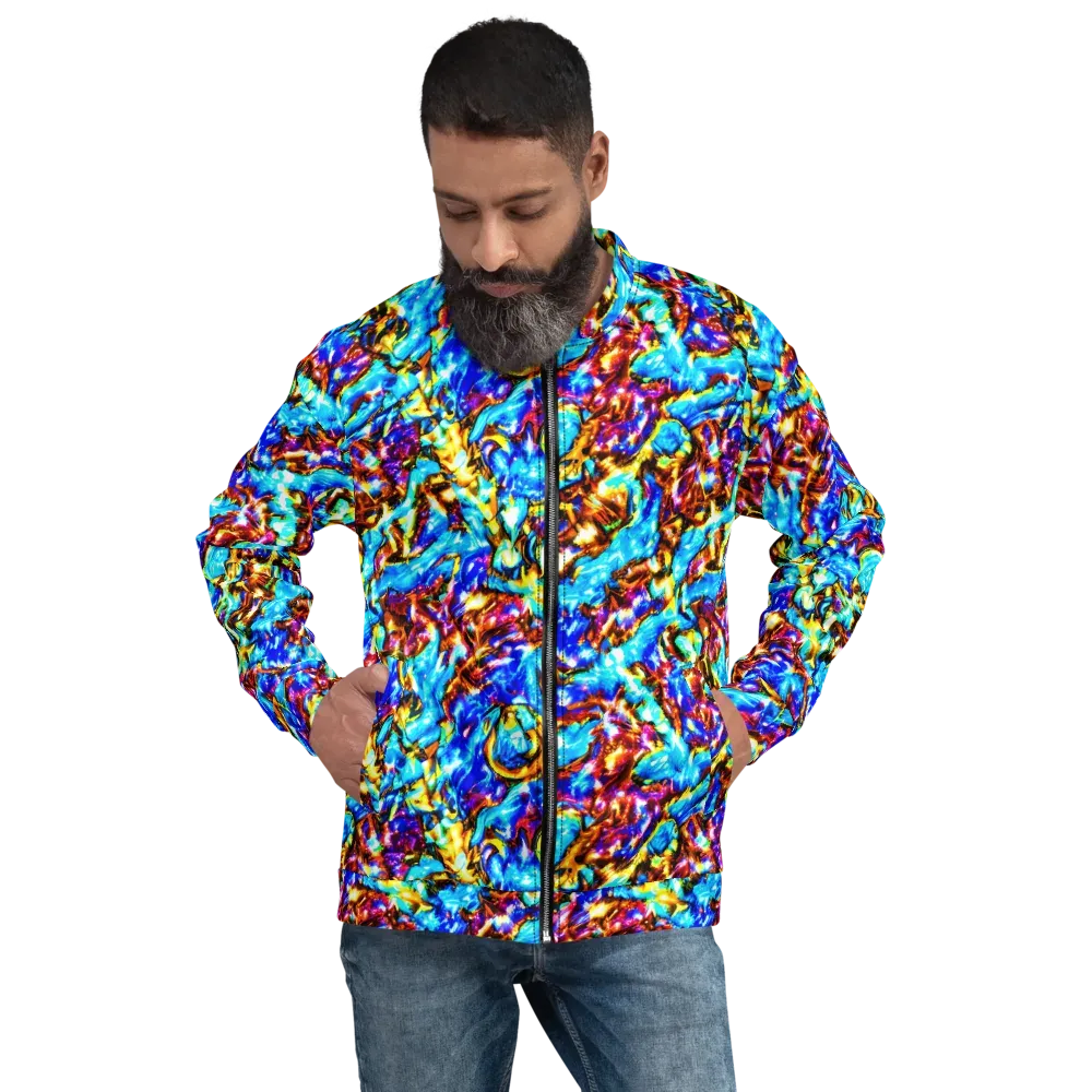 Saturated Storm on Bomber Jacket — Front