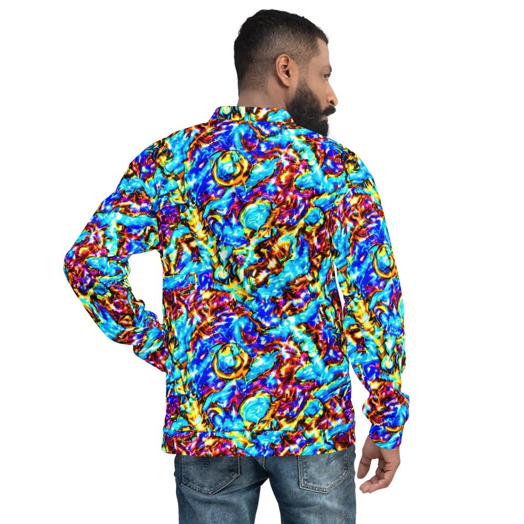 Saturated Storm on Bomber Jacket — Back