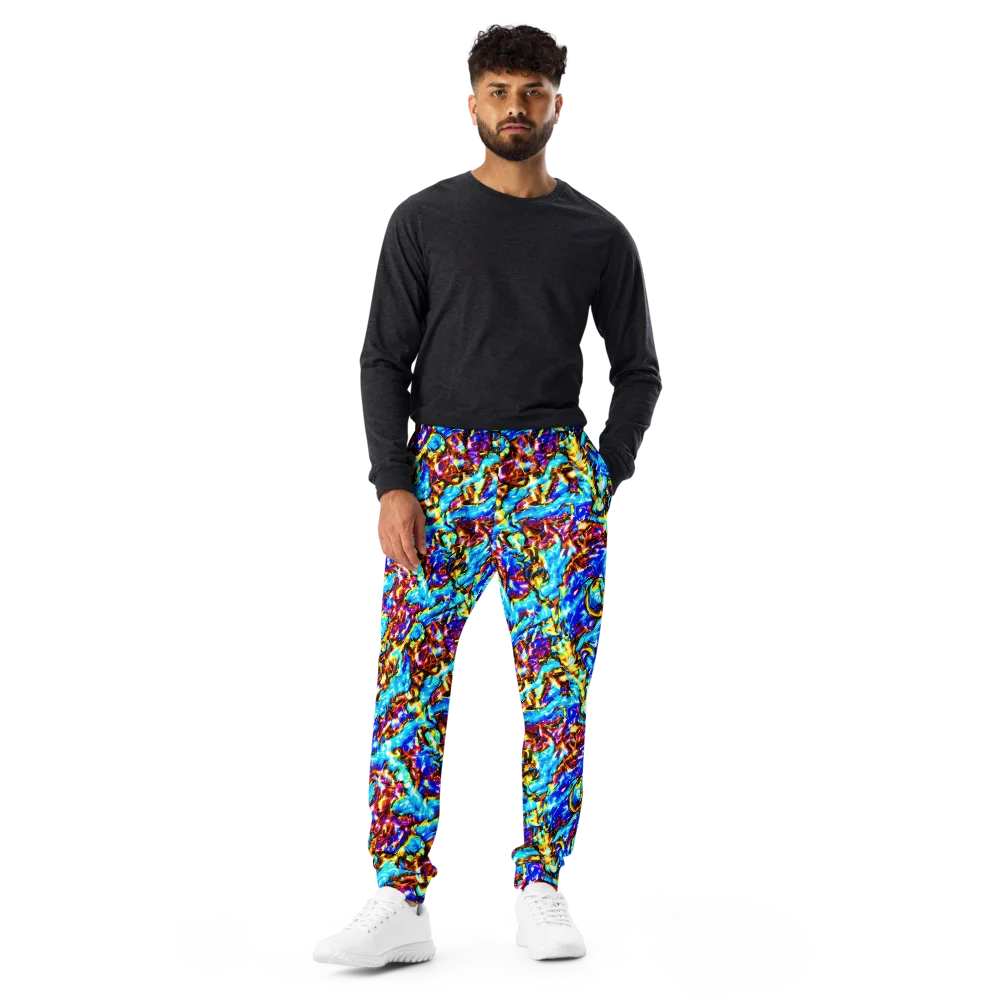 Saturated Storm on Men's Joggers — Front