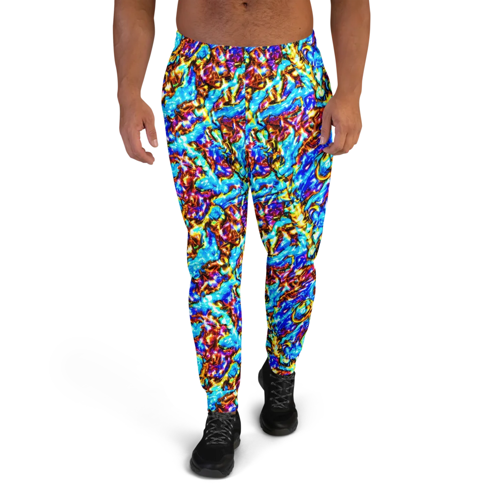 Saturated Storm on Men's Joggers — Front