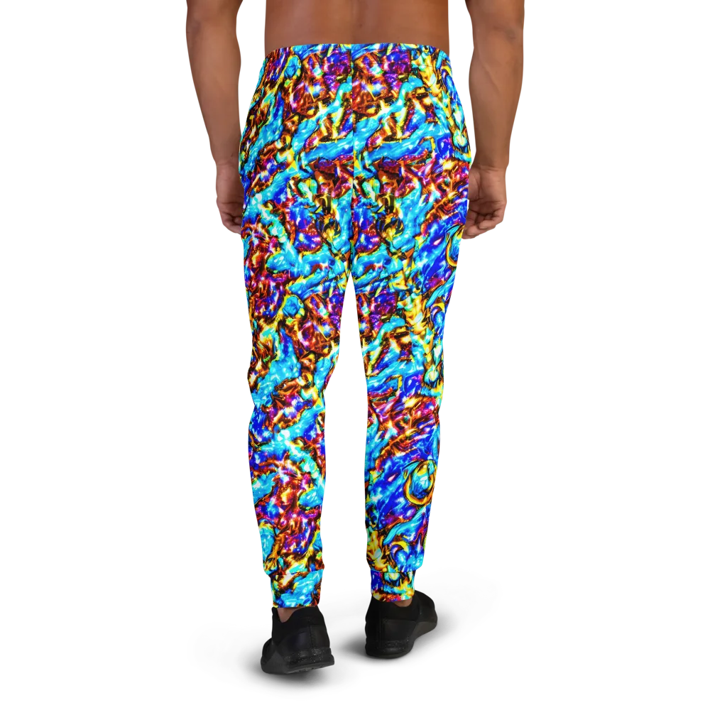 Saturated Storm on Men's Joggers — Back
