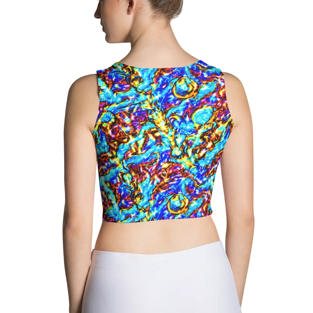 Saturated Storm on Crop Top — Back