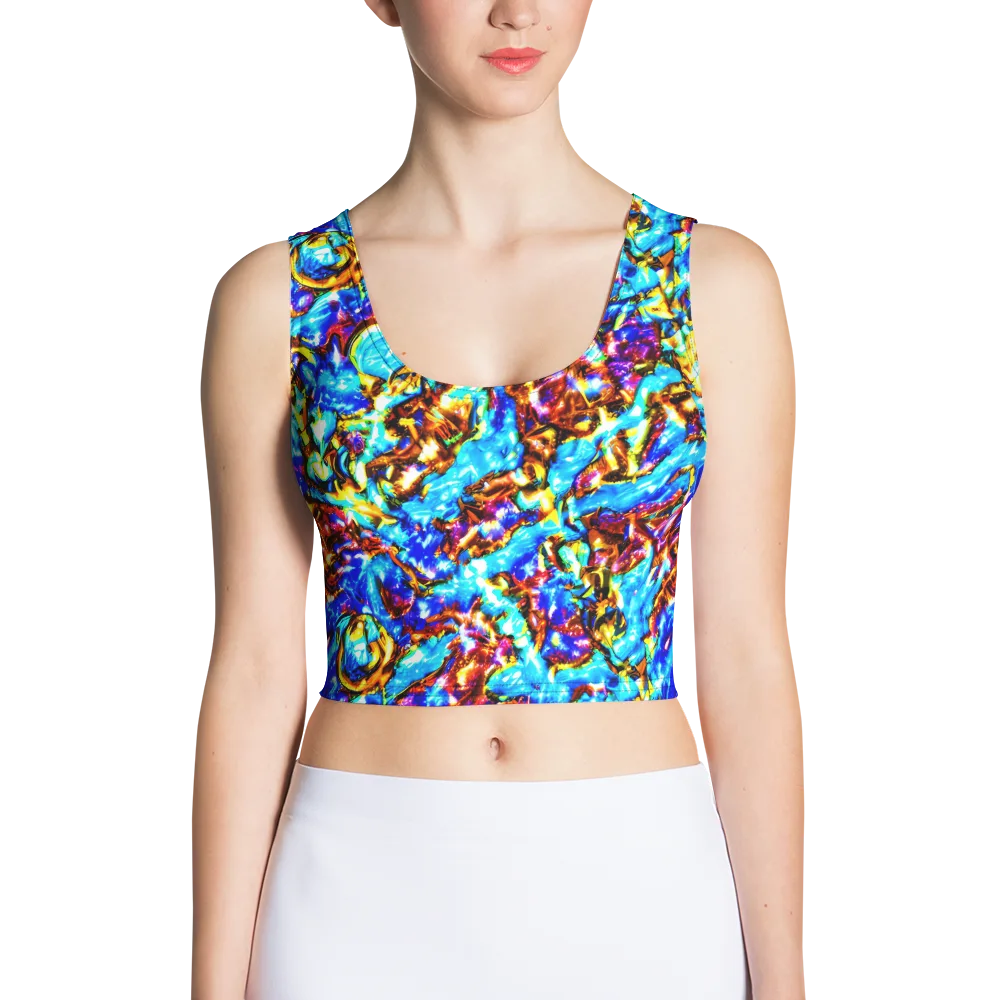 Saturated Storm on Crop Top — Front