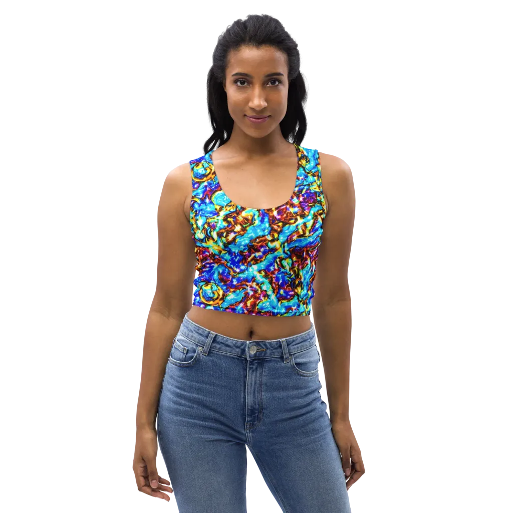 Saturated Storm on Crop Top — Front