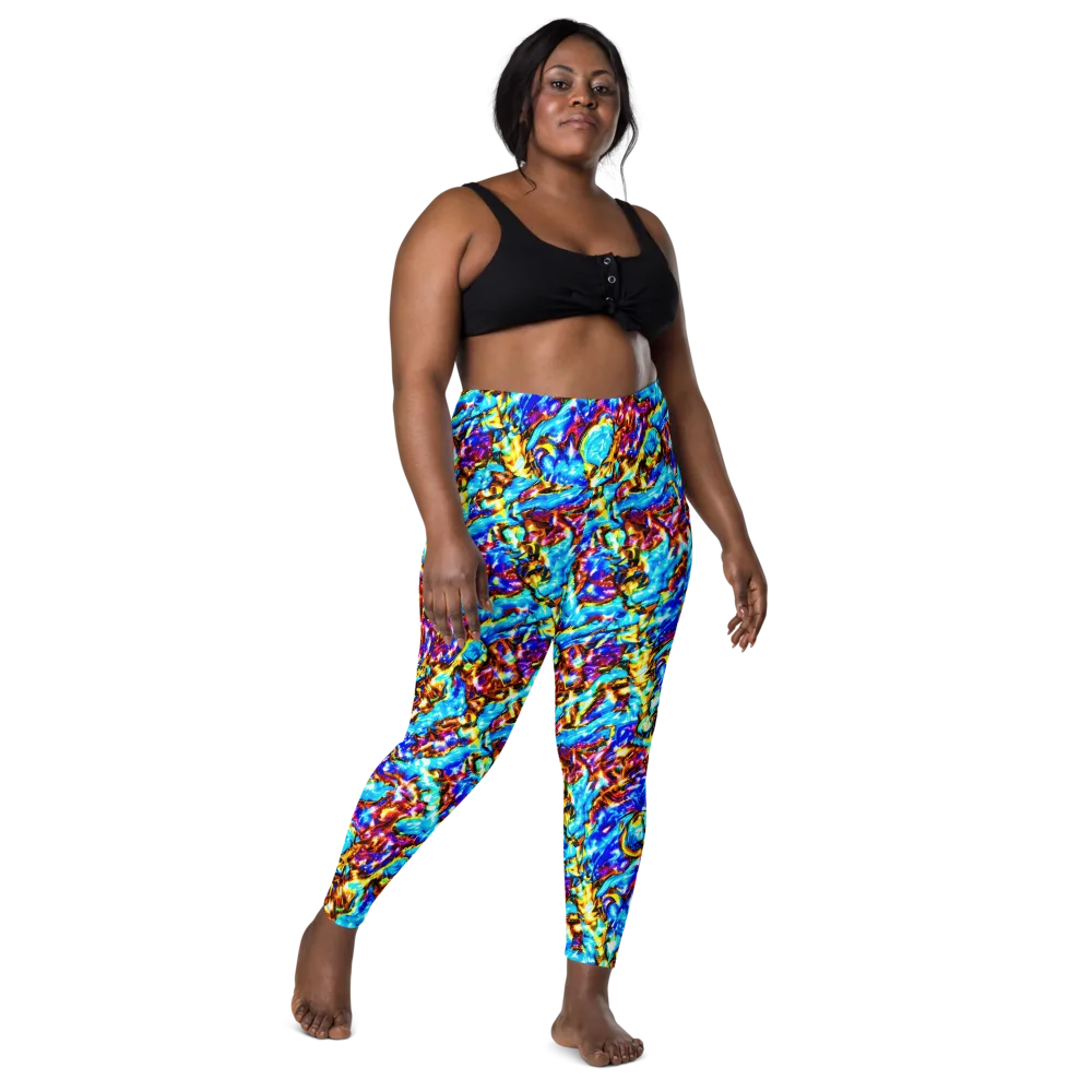 Saturated Storm on Leggings with Pockets — Front