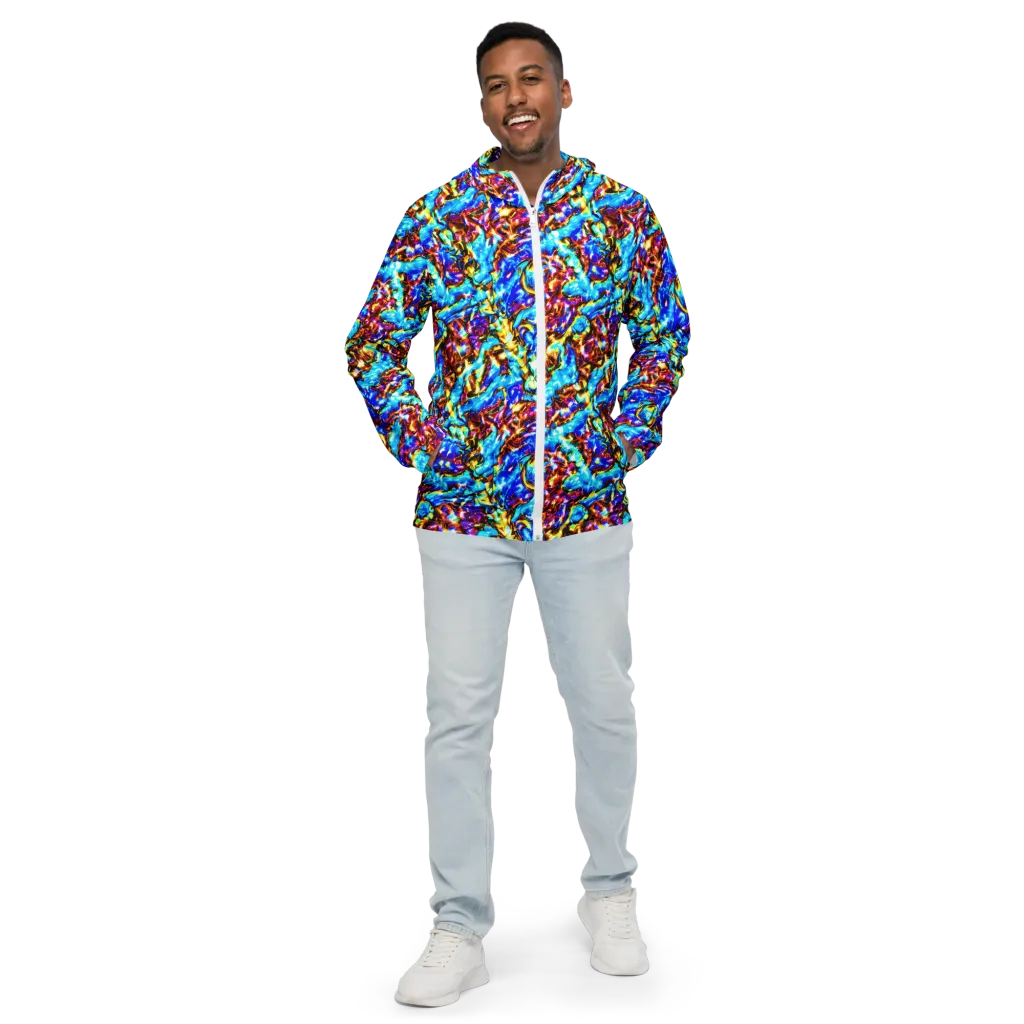 Saturated Storm on Men's Windbreaker — Front