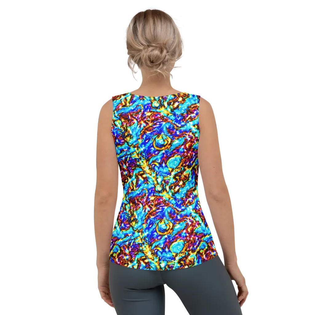 Saturated Storm on Women's Tank Top — Back