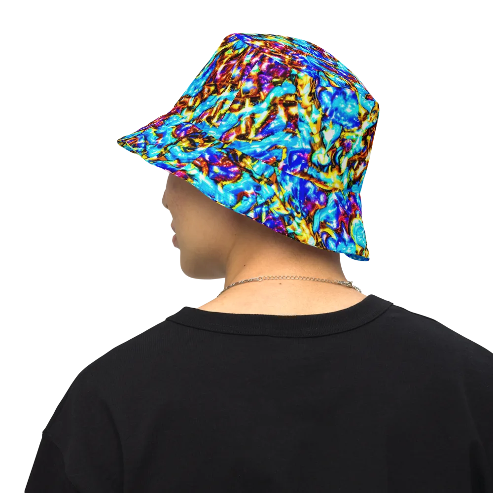 Saturated Storm on Reversible Bucket Hat — Back Inside