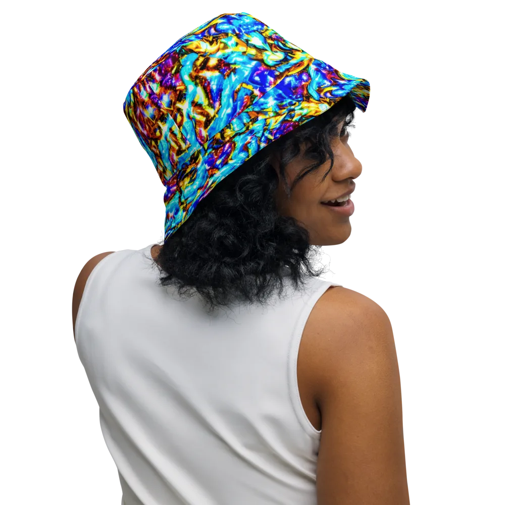 Saturated Storm on Reversible Bucket Hat — Right Outside