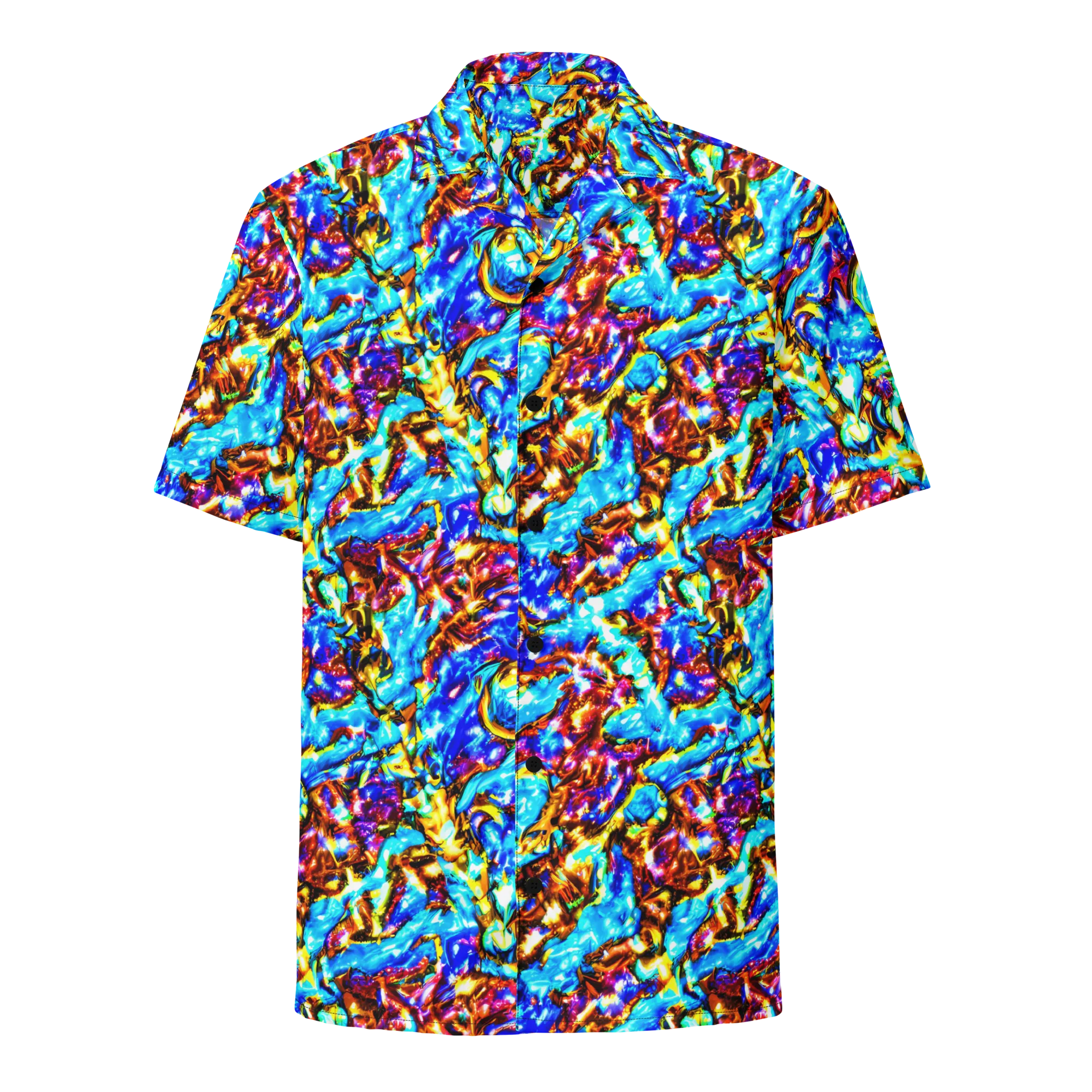Saturated Storm on Button Shirt — Front
