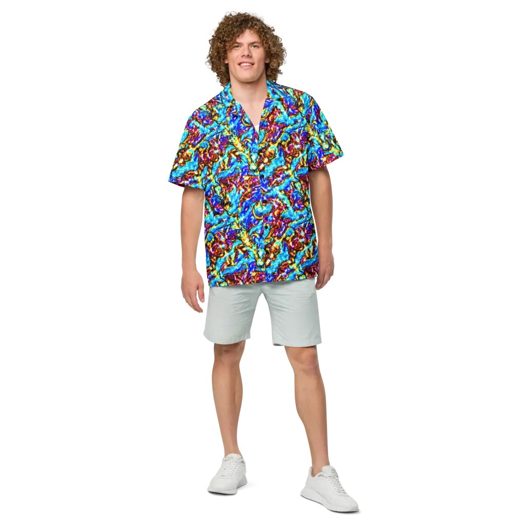 Saturated Storm on Button Shirt — Front