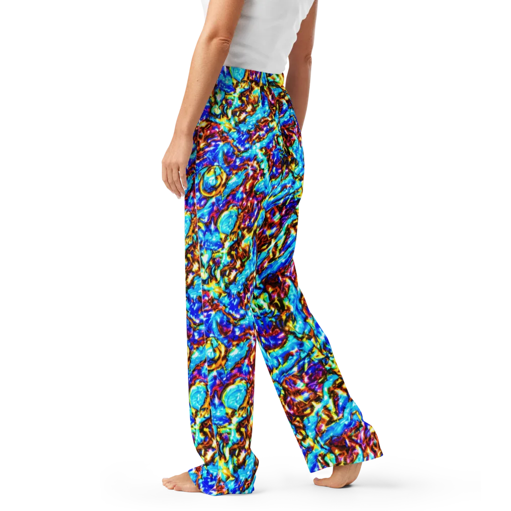 Saturated Storm on Women's Pajama Pants — Left