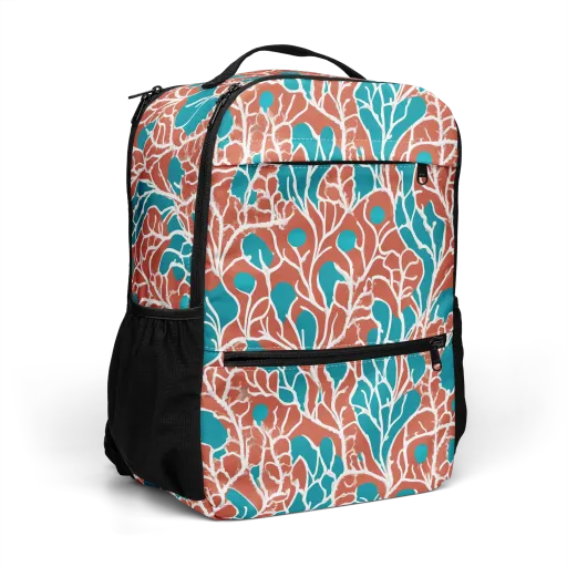 Teal Tangle on a Utility Backpack