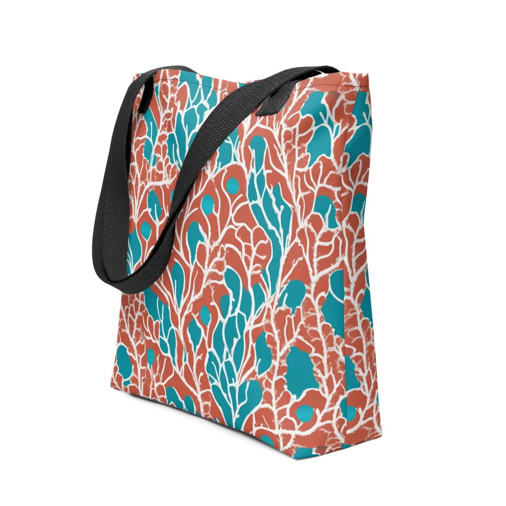 Teal Tangle on Tote Bag — Front