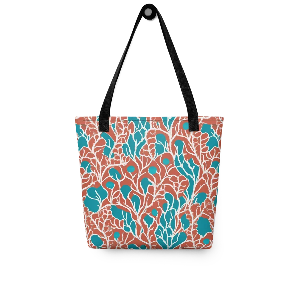 Teal Tangle on Tote Bag — Front