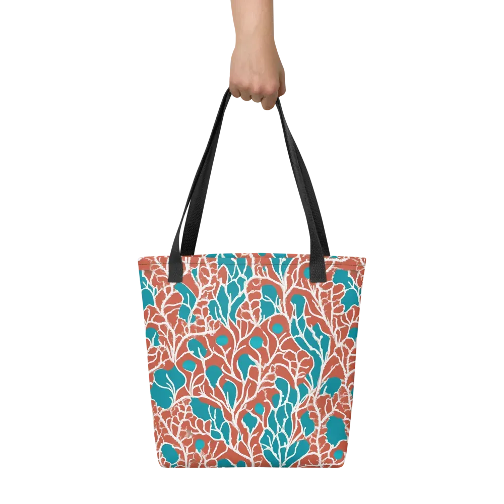 Teal Tangle on Tote Bag — Front