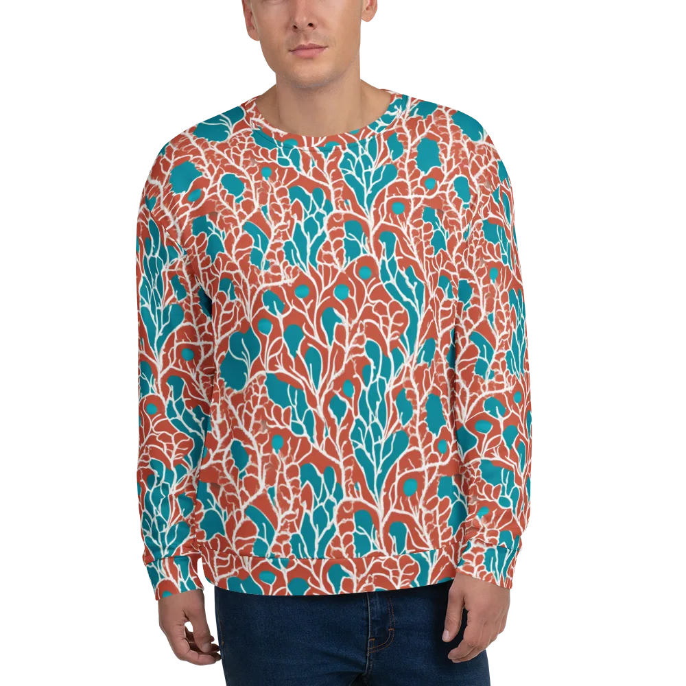 Teal Tangle on Sweatshirt — Front