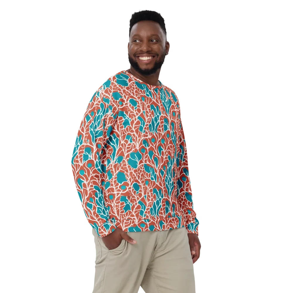 Teal Tangle on Sweatshirt — Front