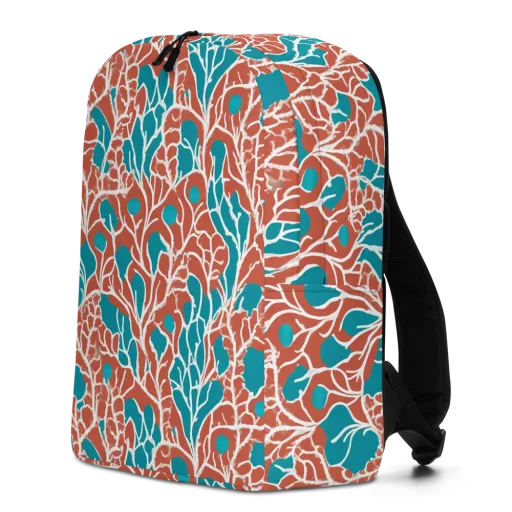 Teal Tangle on a Minimalist Backpack