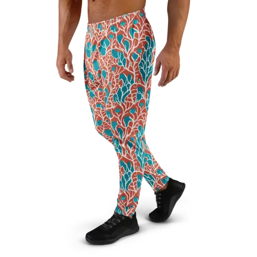 Teal Tangle on a Men's Joggers