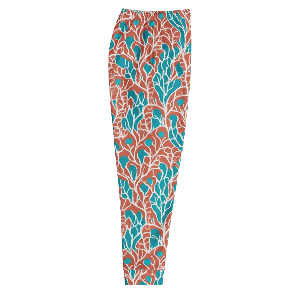 Teal Tangle on Men's Joggers — Right