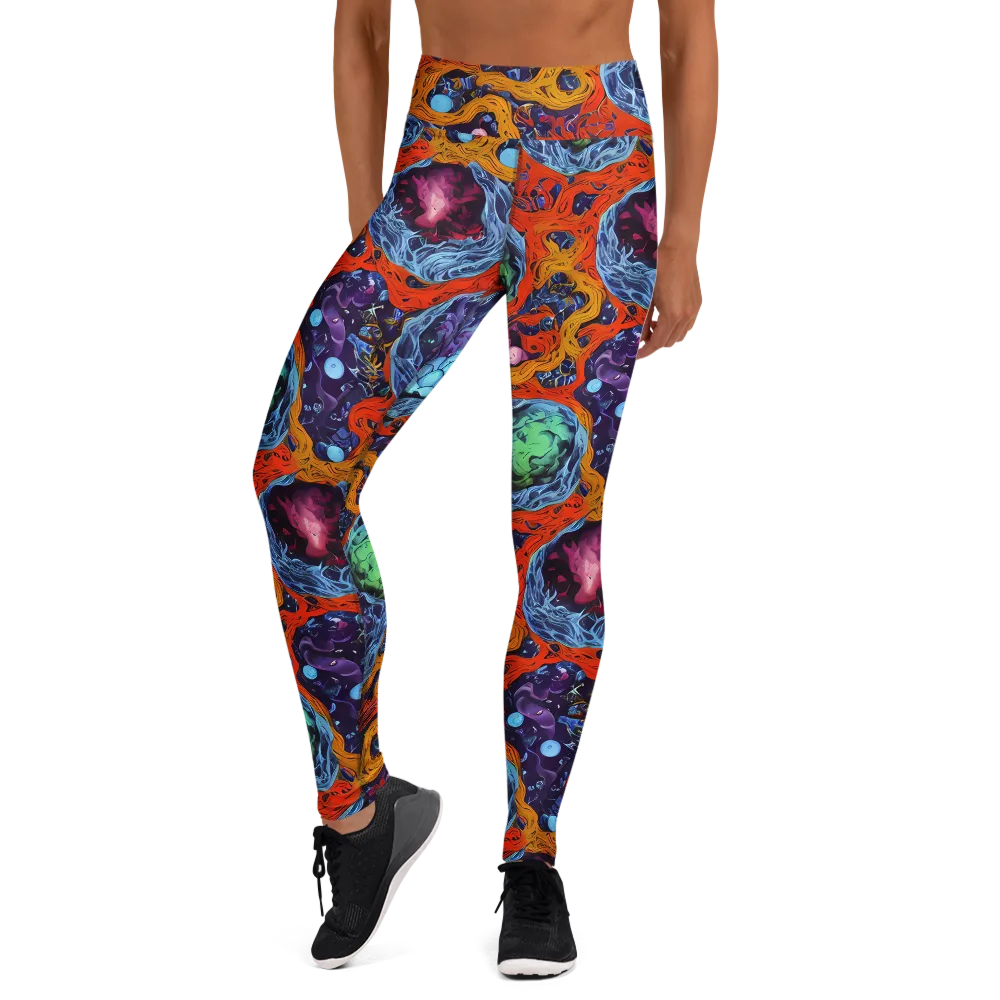 Nebula Reef on Yoga Leggings — Front