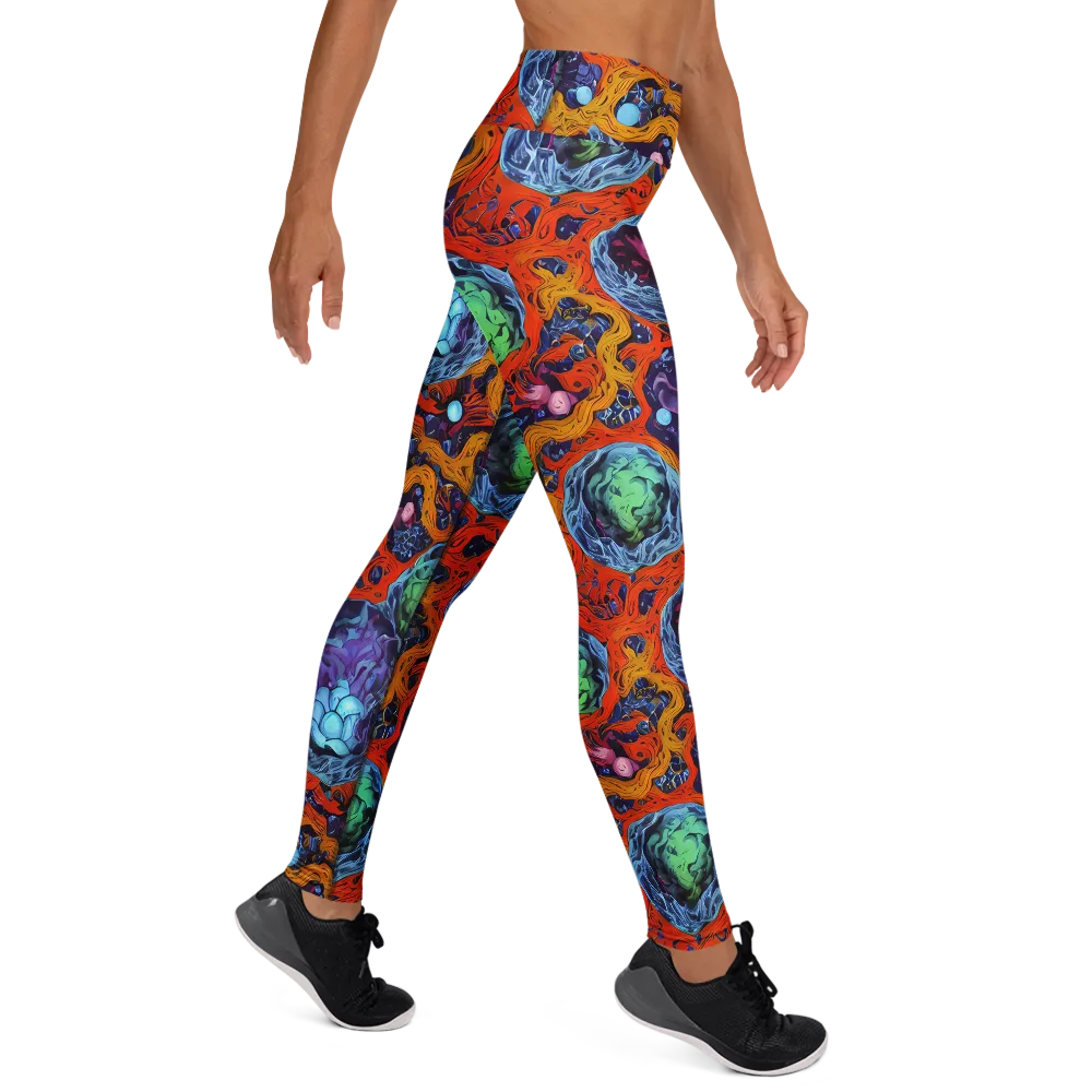 Nebula Reef on Yoga Leggings — Right