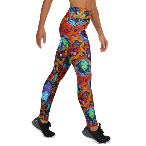 Nebula Reef on a Yoga Leggings
