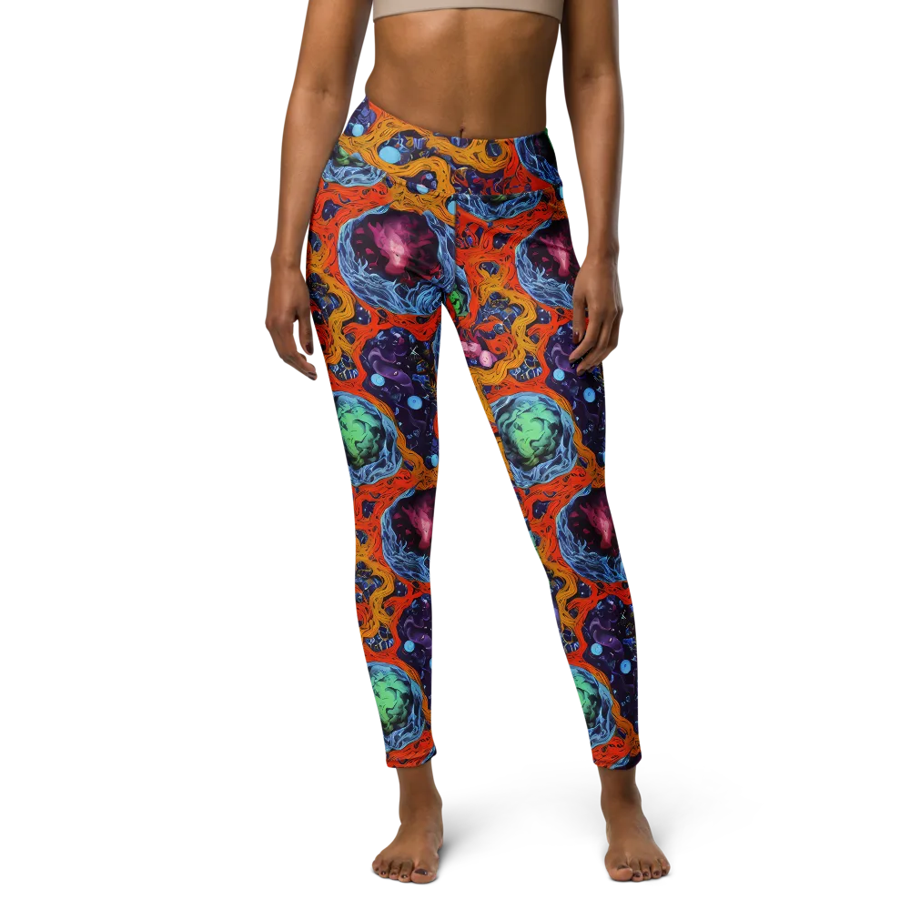 Nebula Reef on Yoga Leggings — Front