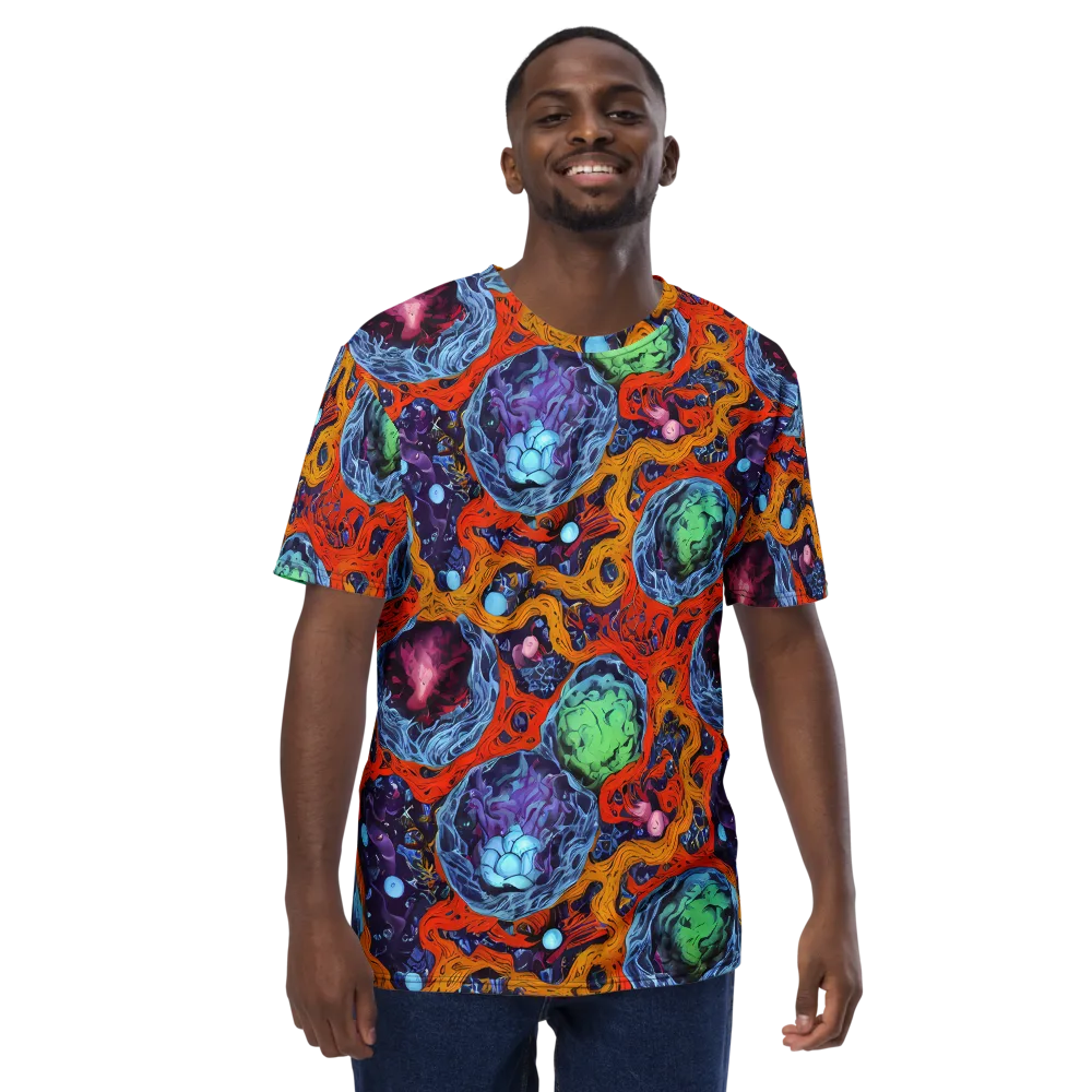 Nebula Reef on Men's Crew Neck T-Shirt — Front