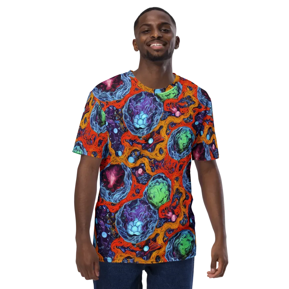Nebula Reef on Men's Crew Neck T-Shirt — Front