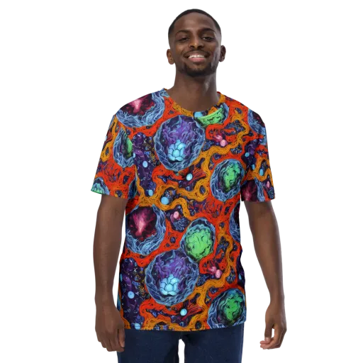 Nebula Reef on a Men's Crew Neck T-Shirt