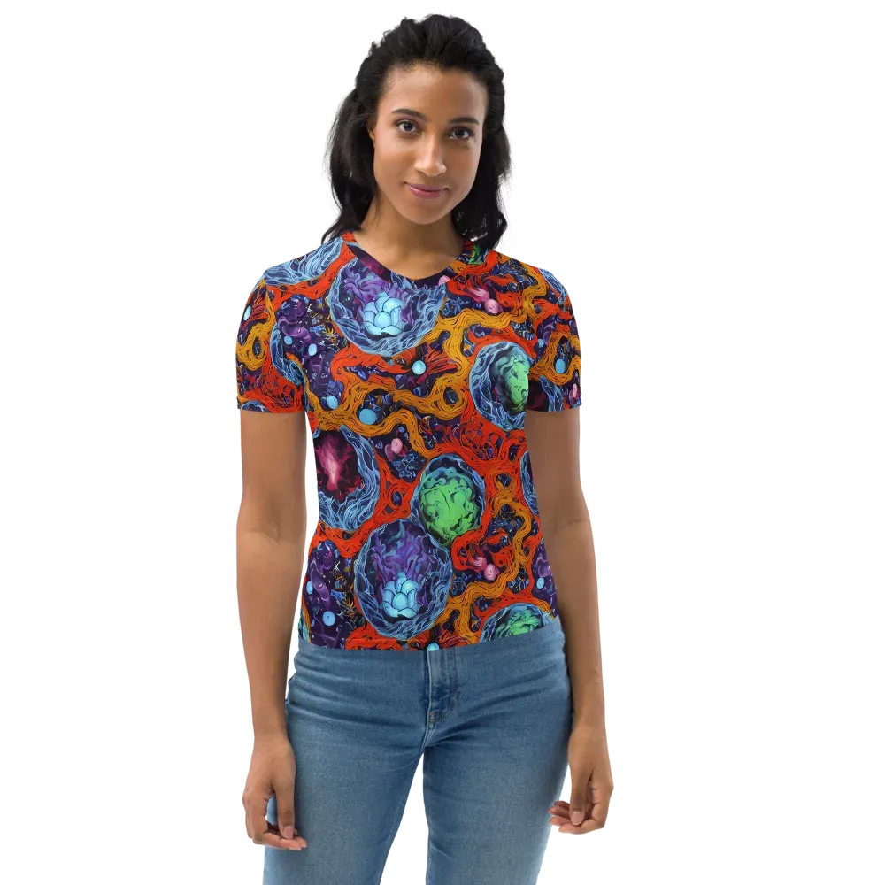 Nebula Reef on Women's Crew Neck T-Shirt — Front