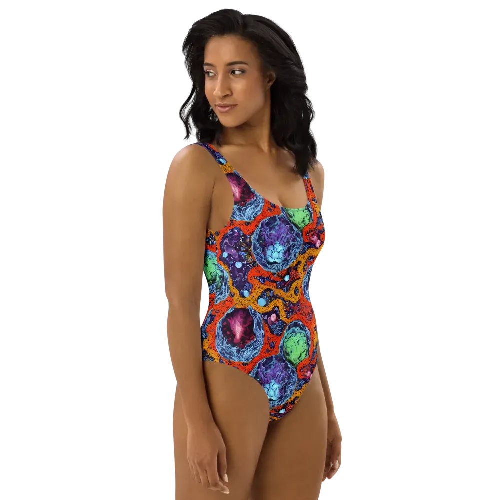 Nebula Reef on One-Piece Swimsuit — Right